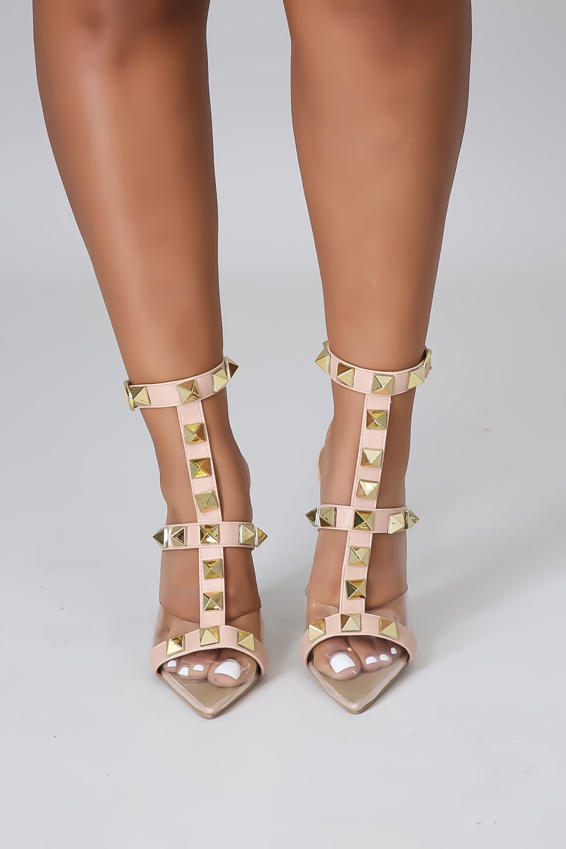 Buy Black Embellished Studded Strap Block Heels by Tic Tac Toe Footwear  Online at Aza Fashions.