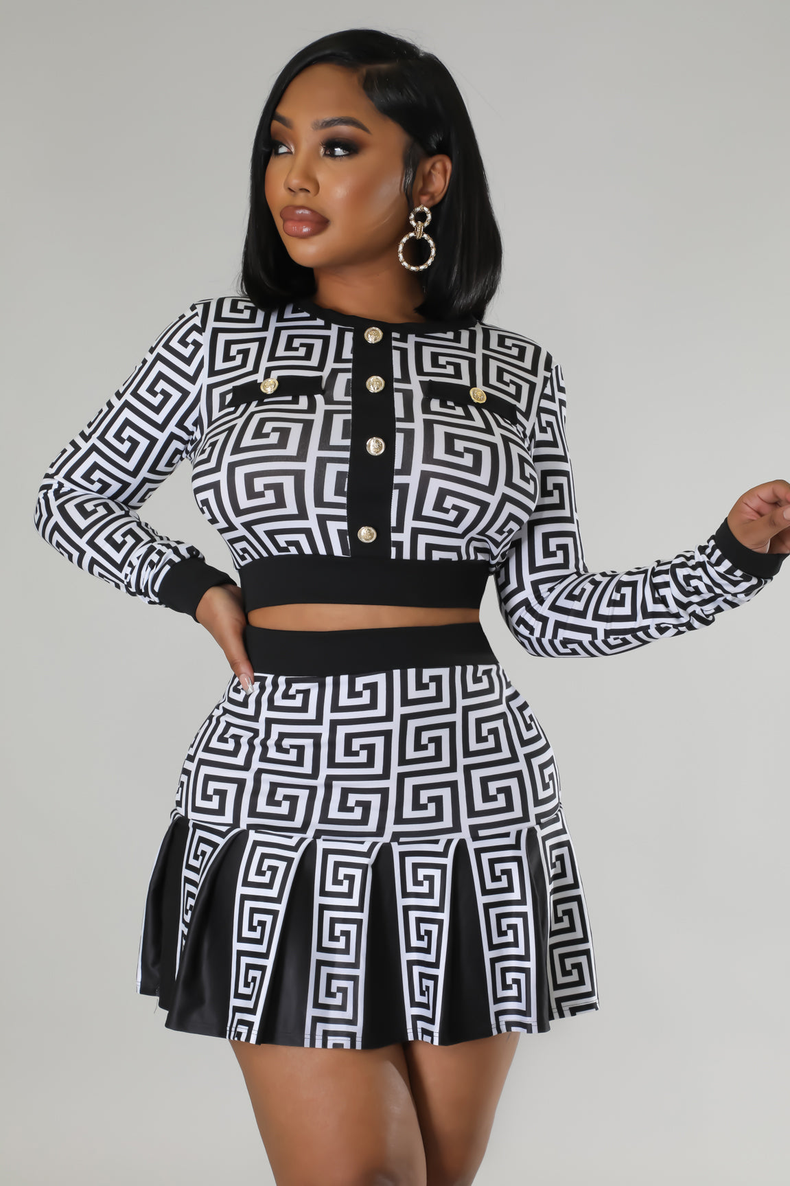 Expensive Decisions Skirt Set