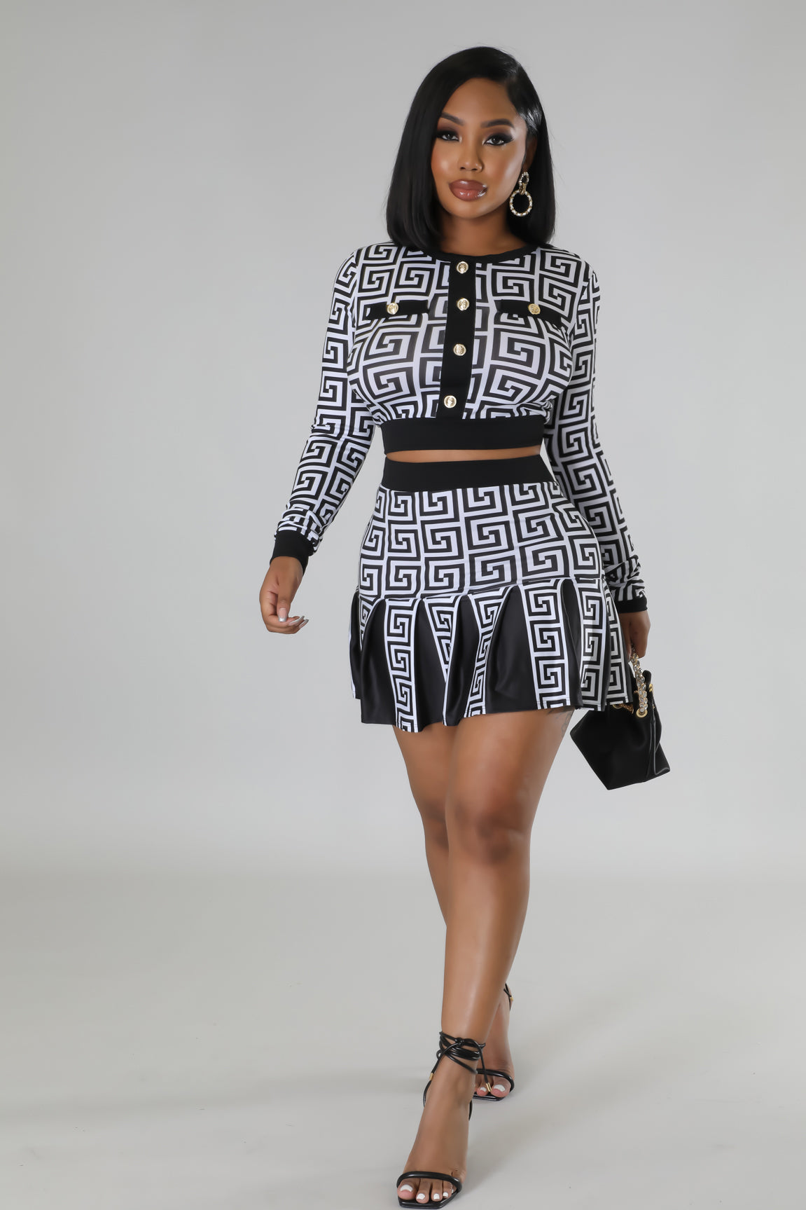 Expensive Decisions Skirt Set