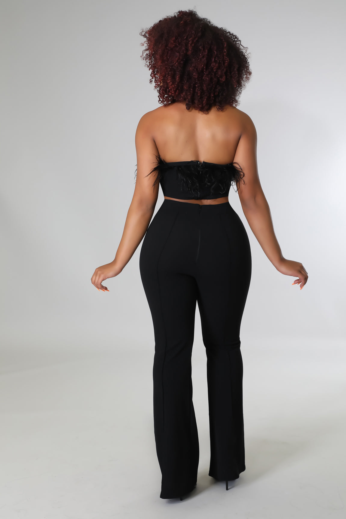 Feather Me Down Pant Set