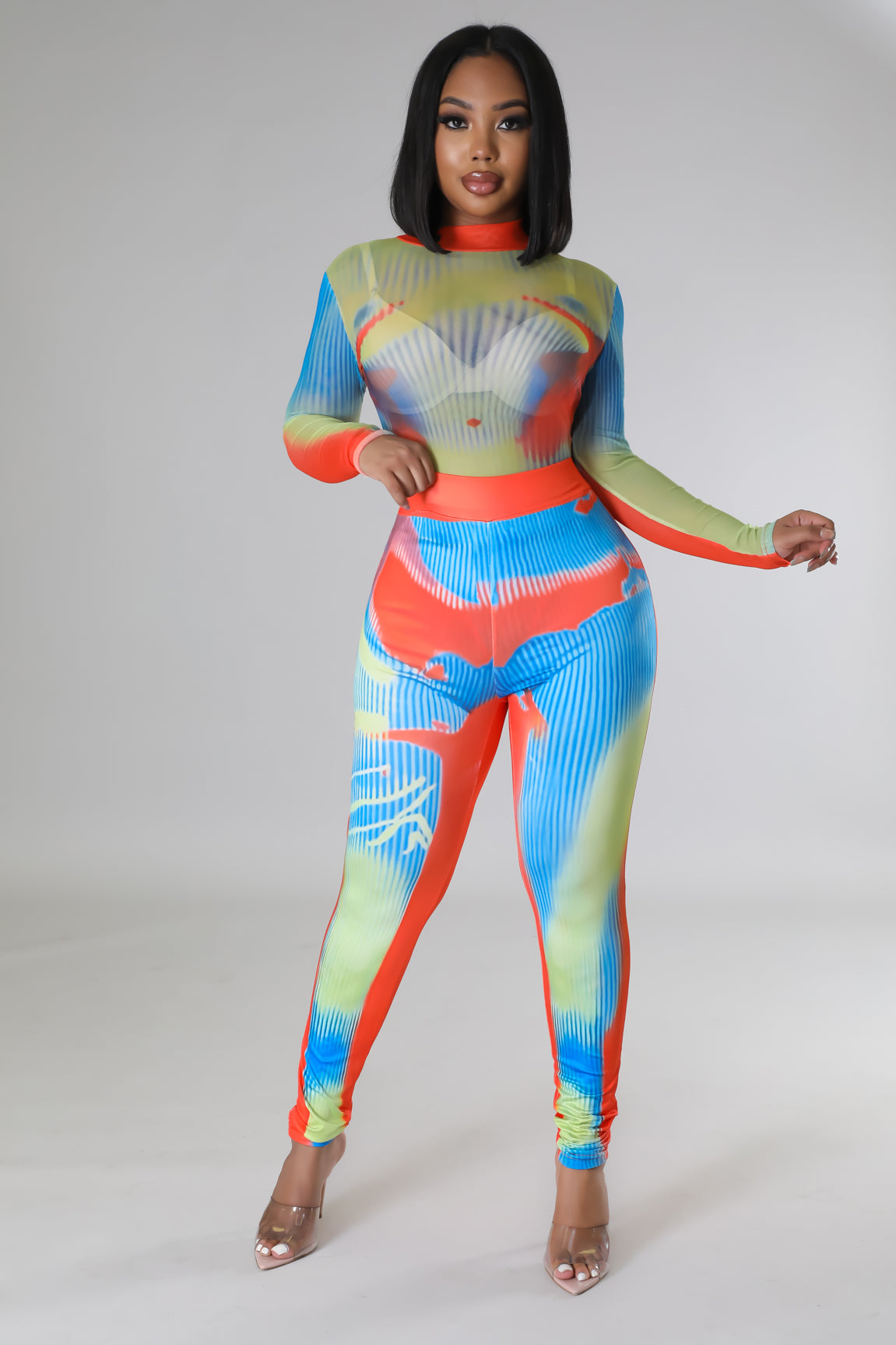 Thermal Baddie Bodysuit Legging Set