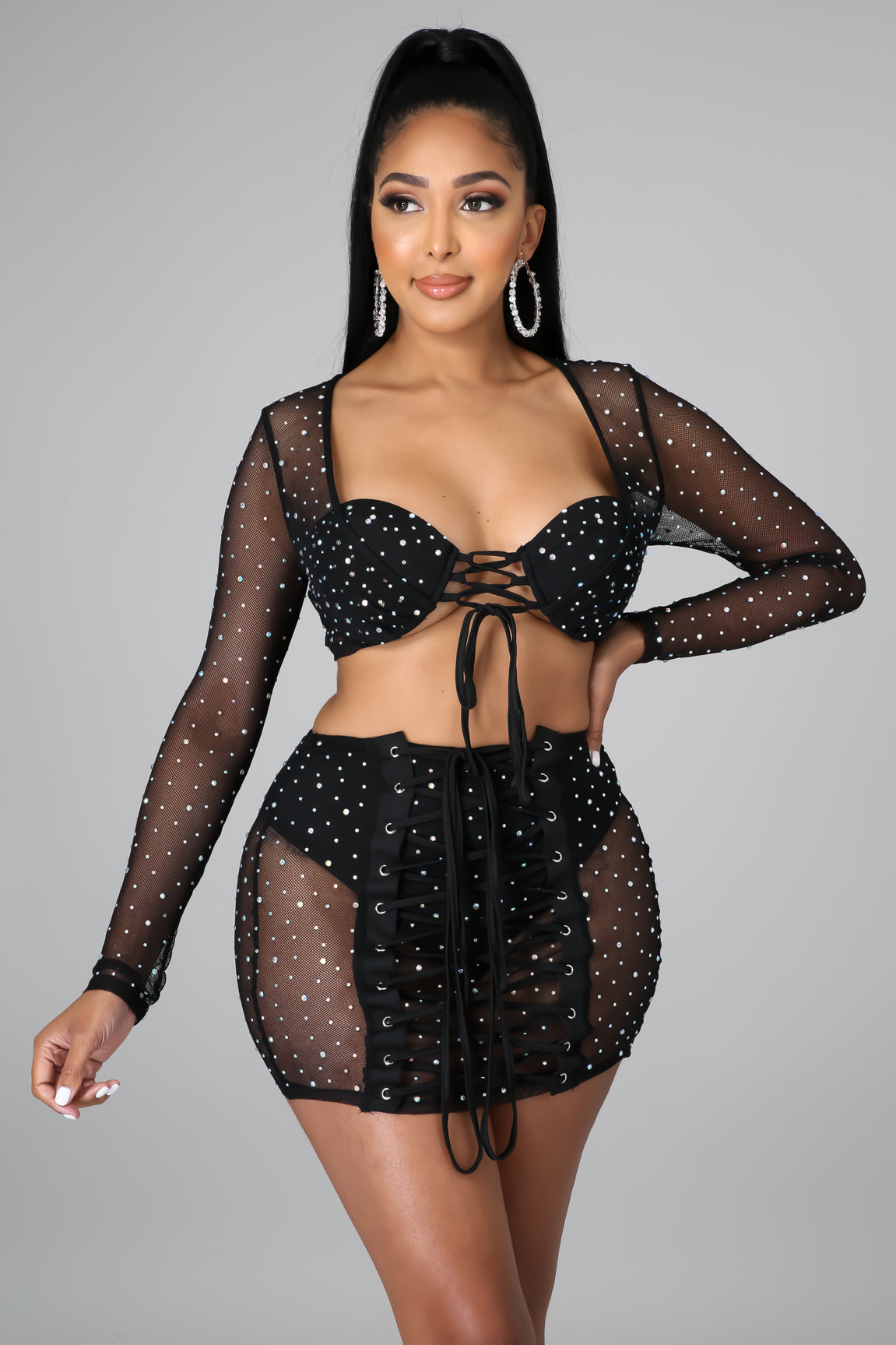 Own The Night Skirt Set