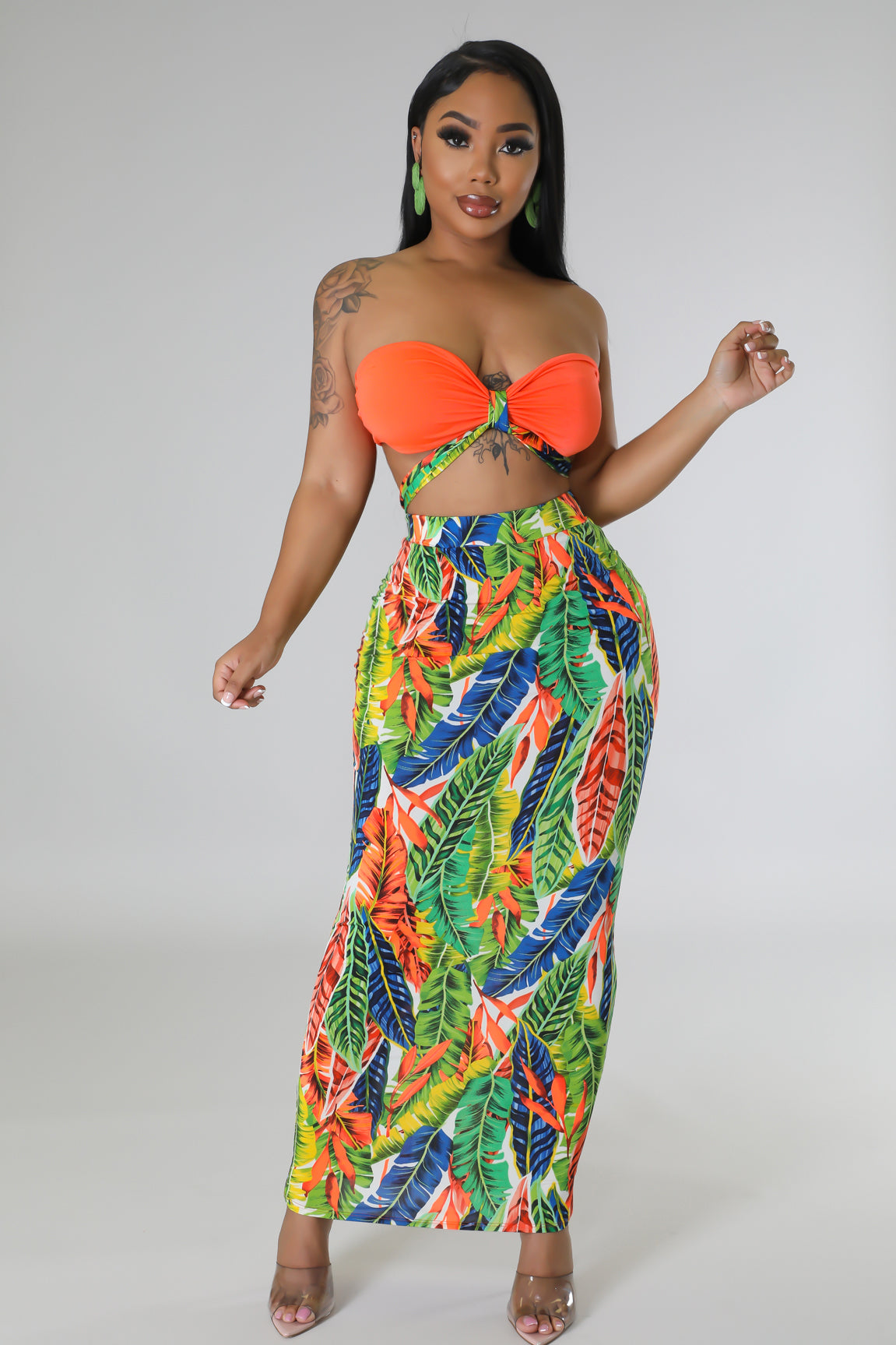 Craving Tropics Skirt Set