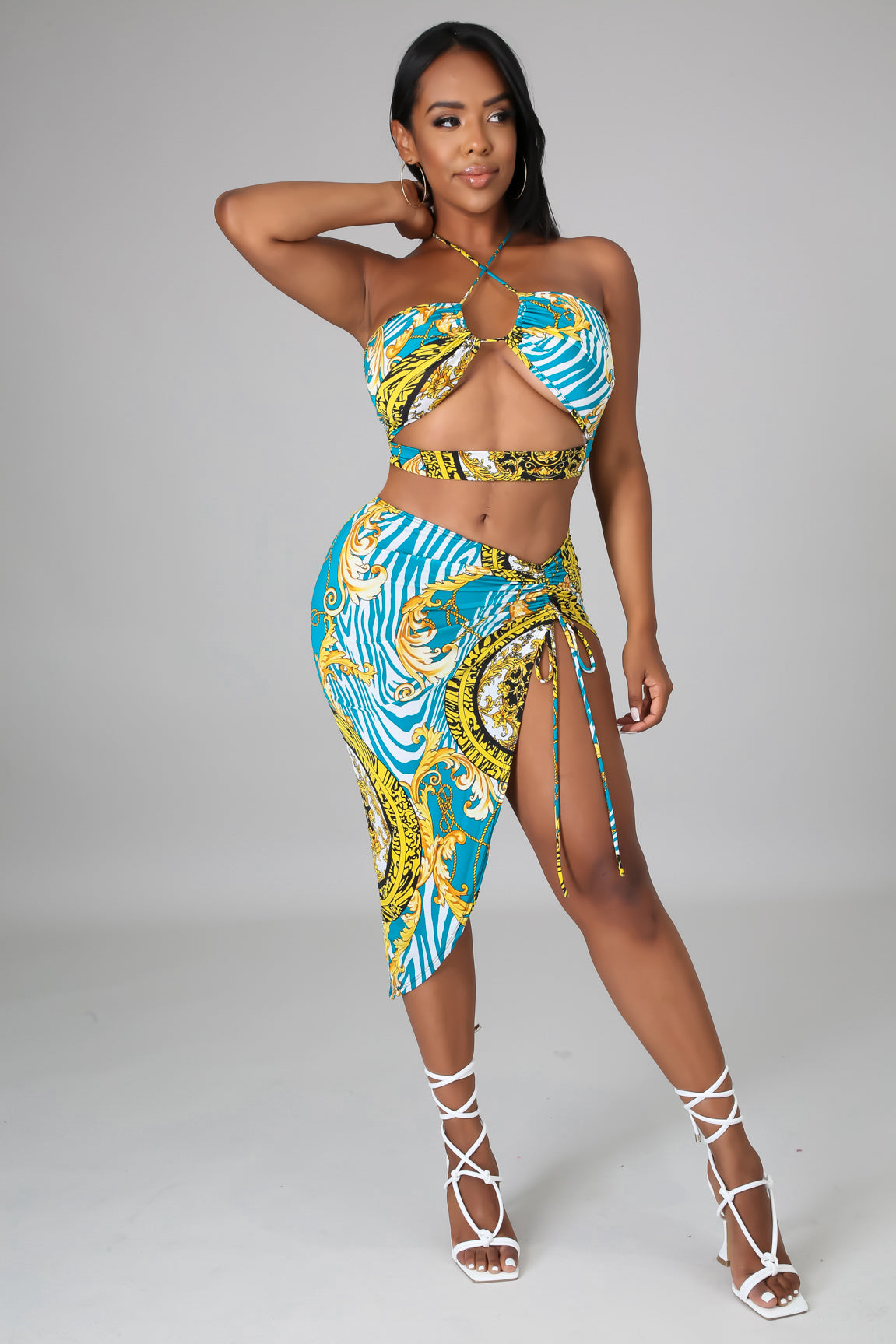 Island Mojitos Skirt Set