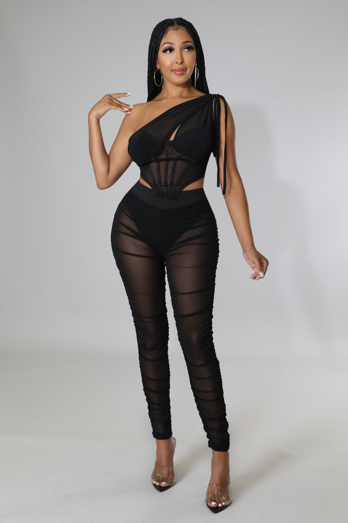 Sheer Honey Legging Set
