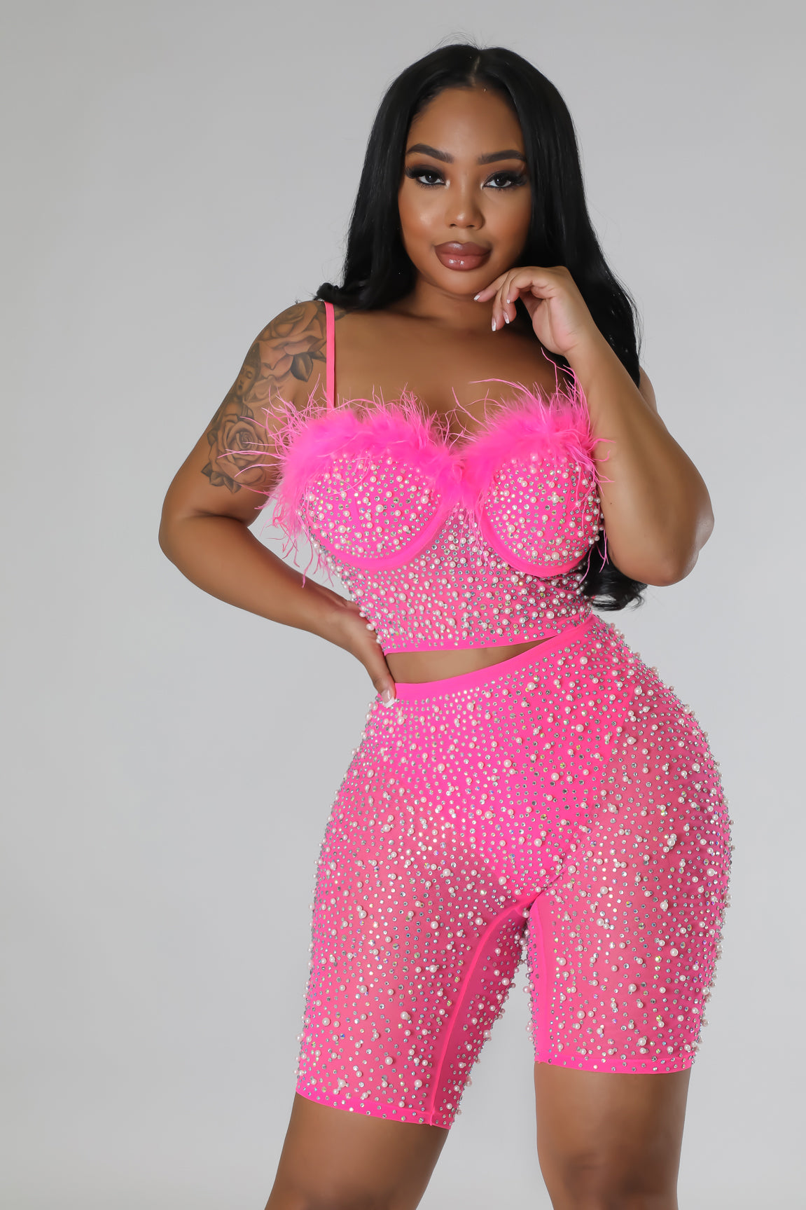 Material Gurl Short Set