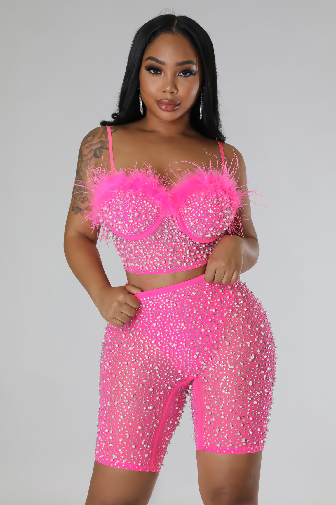 Material Gurl Short Set