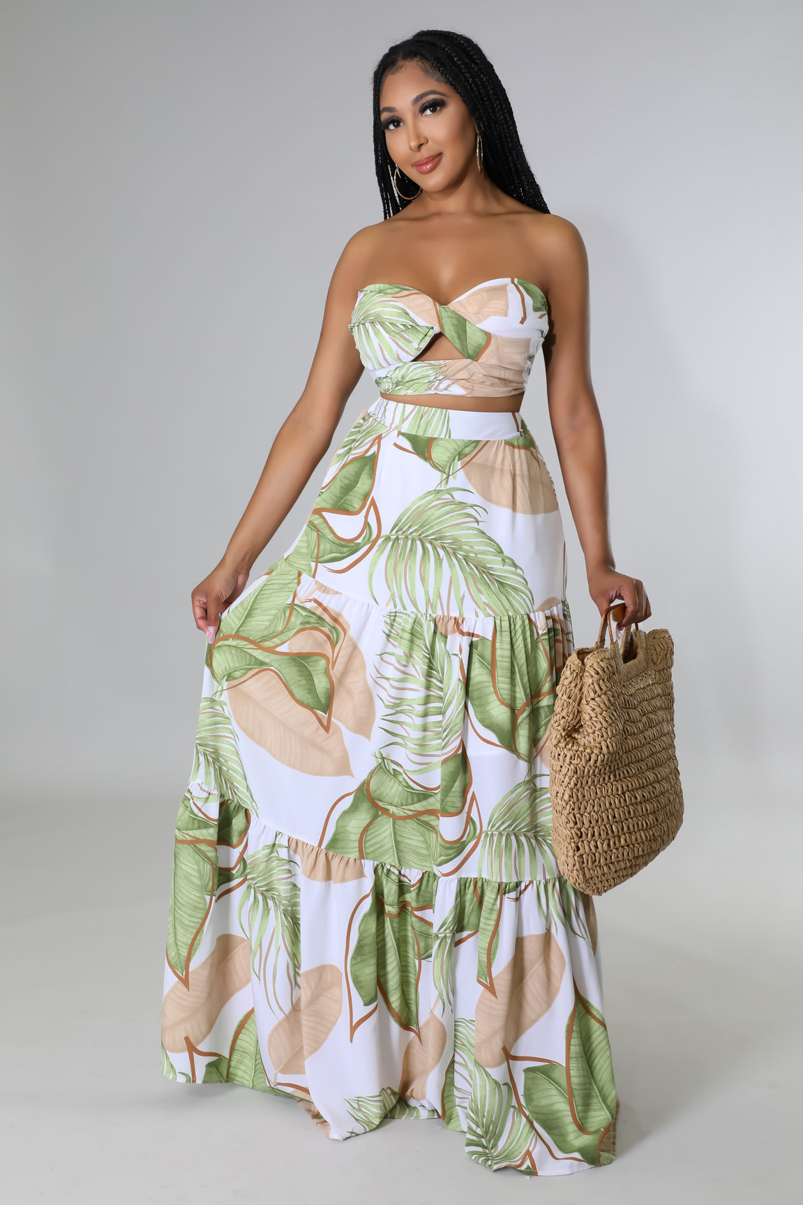 Spring Baby Skirt Set