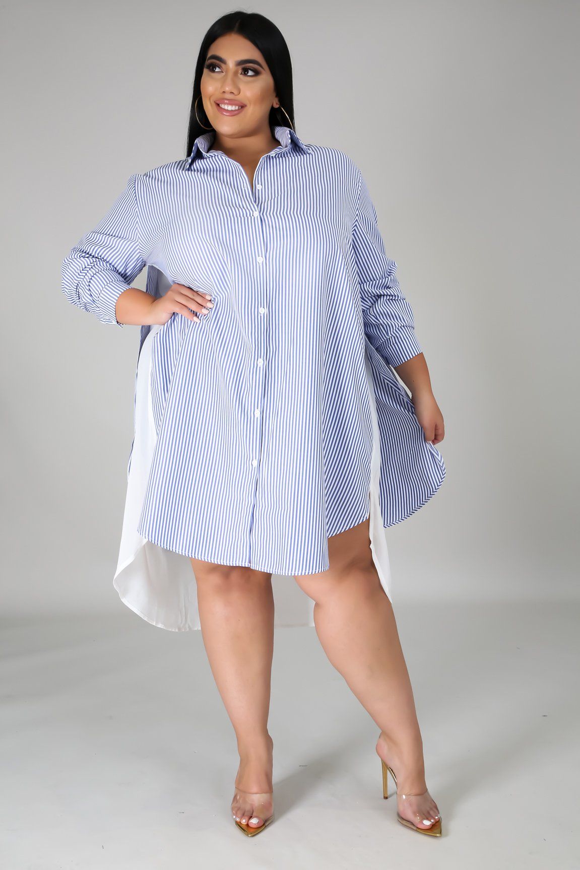 A Little Sheer Tunic Dress