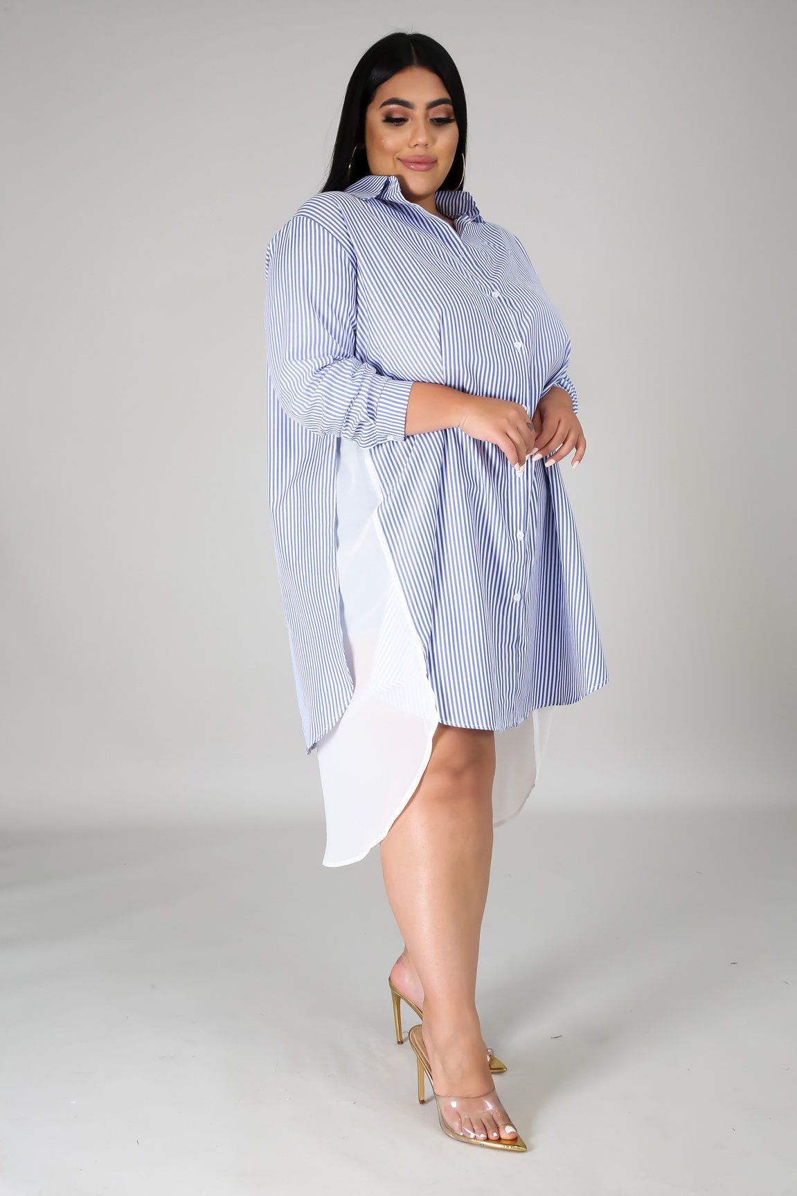 A Little Sheer Tunic Dress