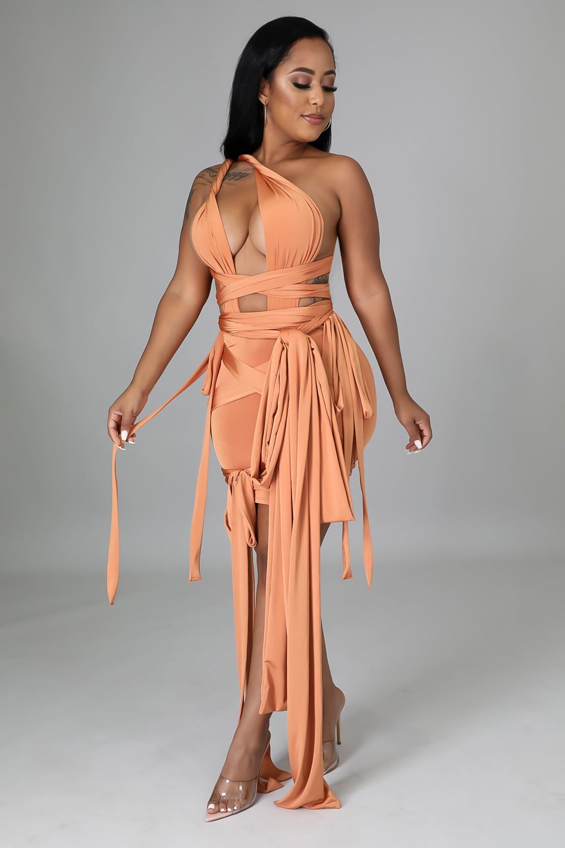 Angelina Bodysuit Skirt Set
