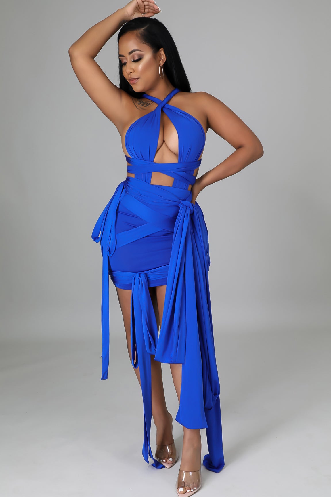 Angelina Bodysuit Skirt Set