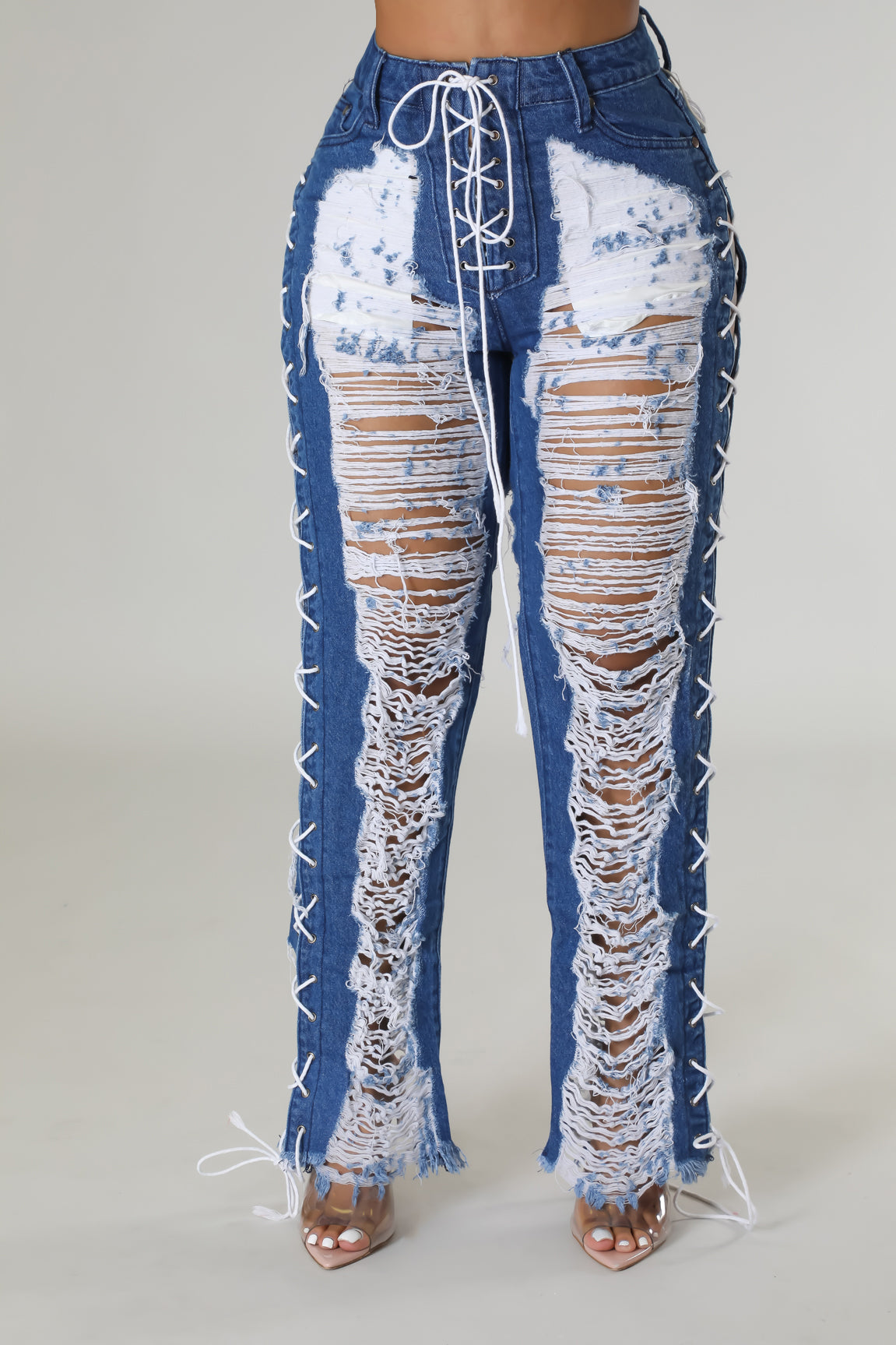 Lacing Moments Jeans