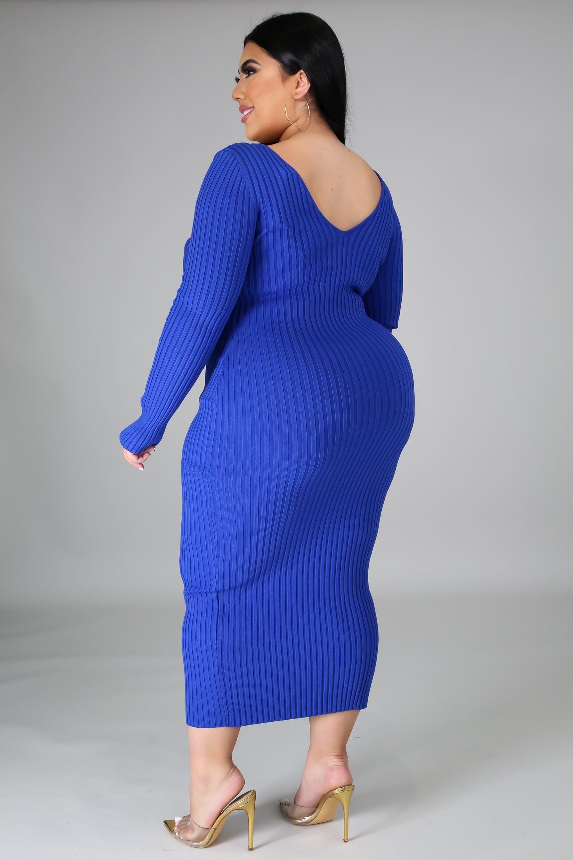 Ribbed Midi Dress