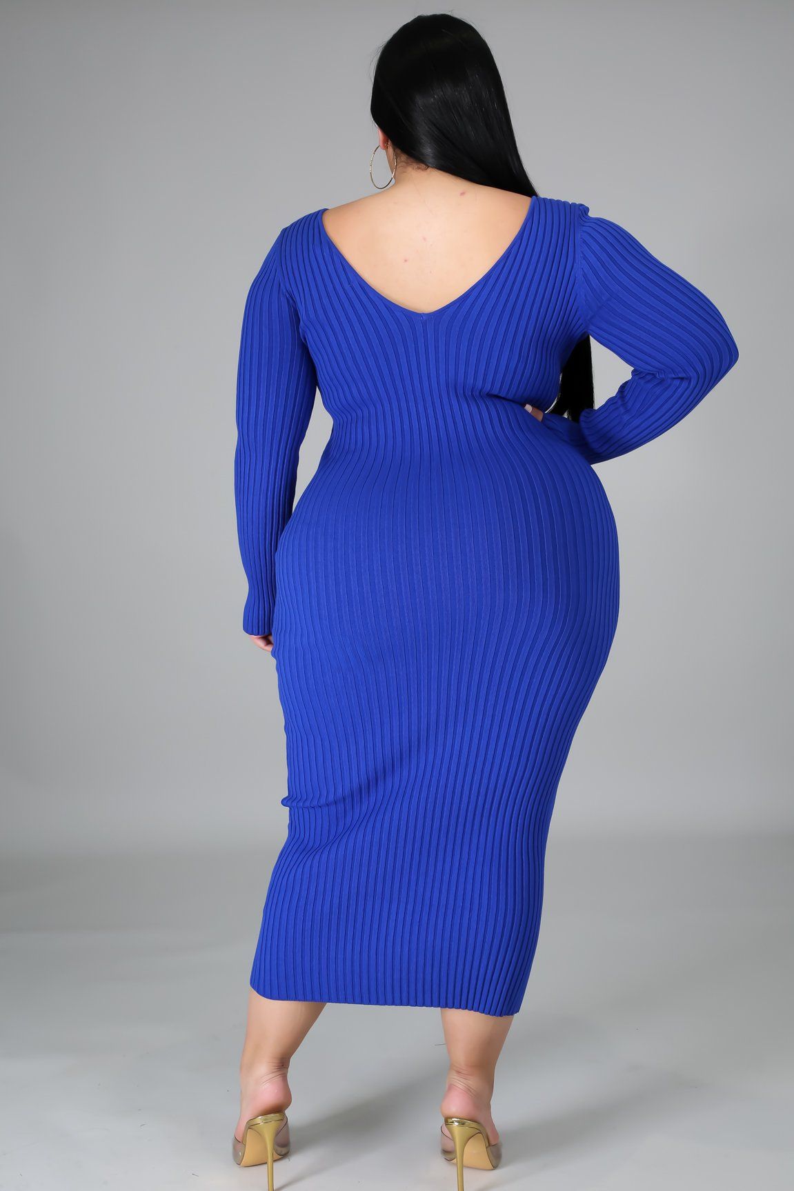 Ribbed Midi Dress