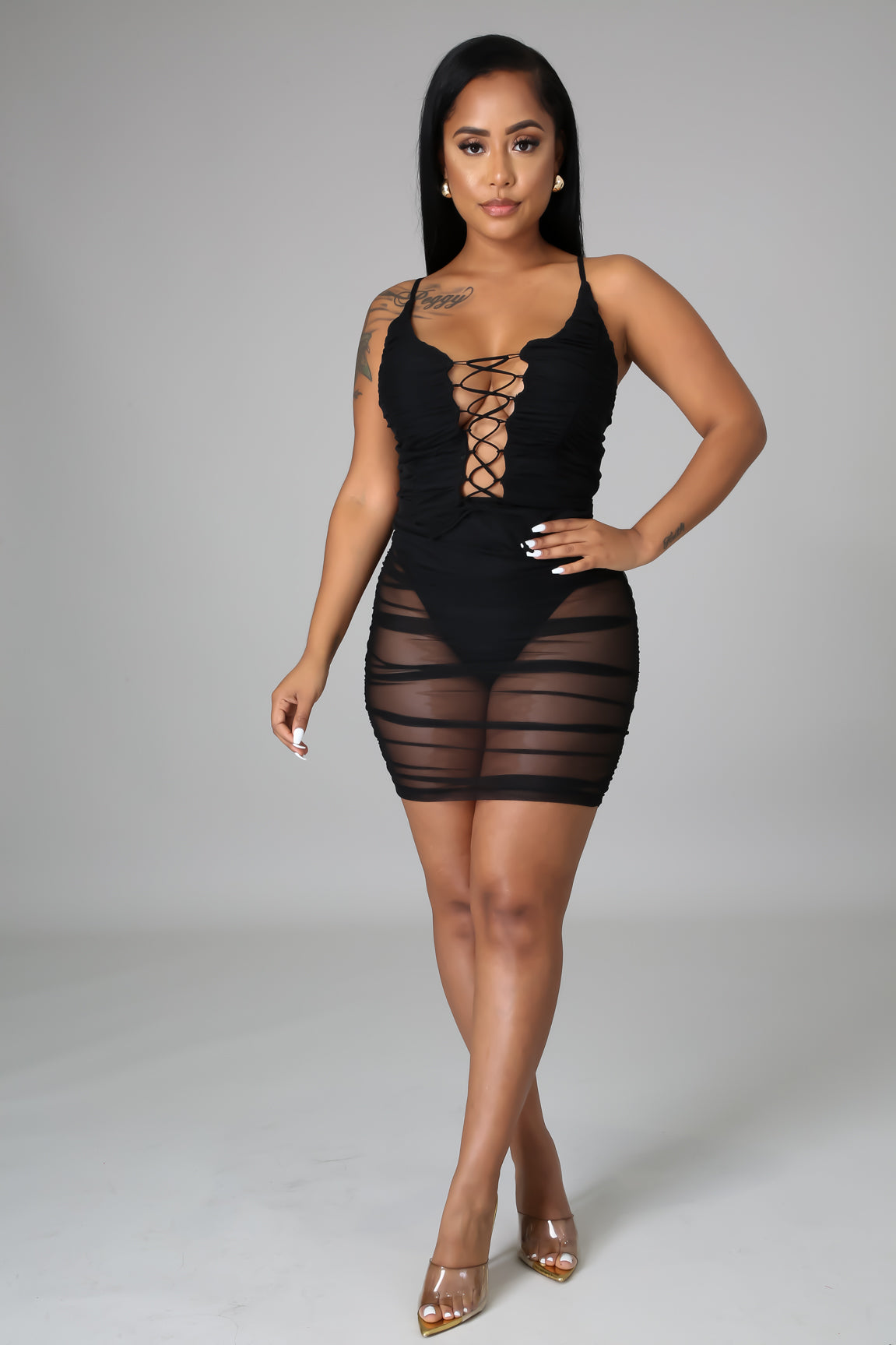 Forever Ruched Skirt Set
