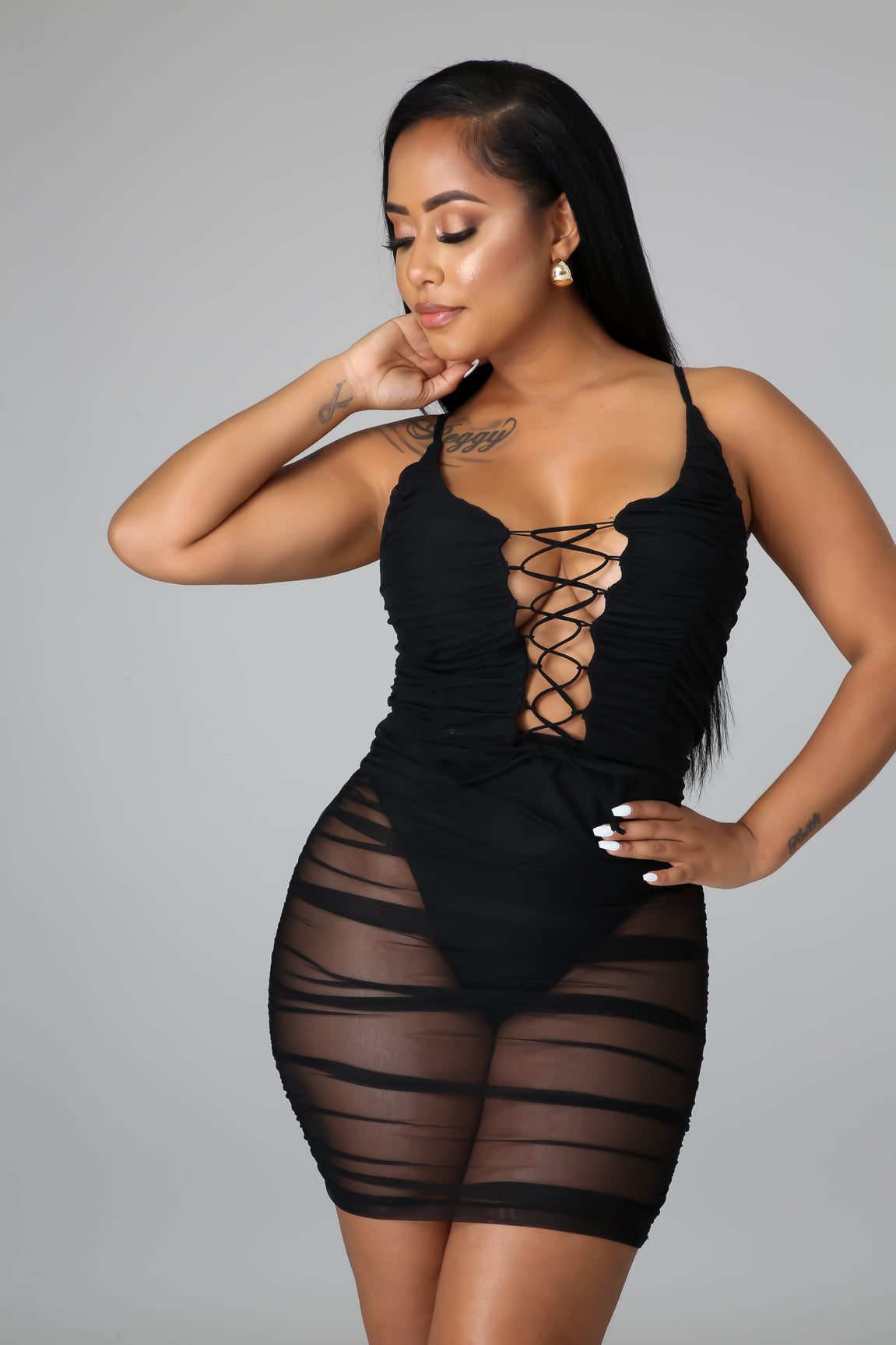 Forever Ruched Skirt Set