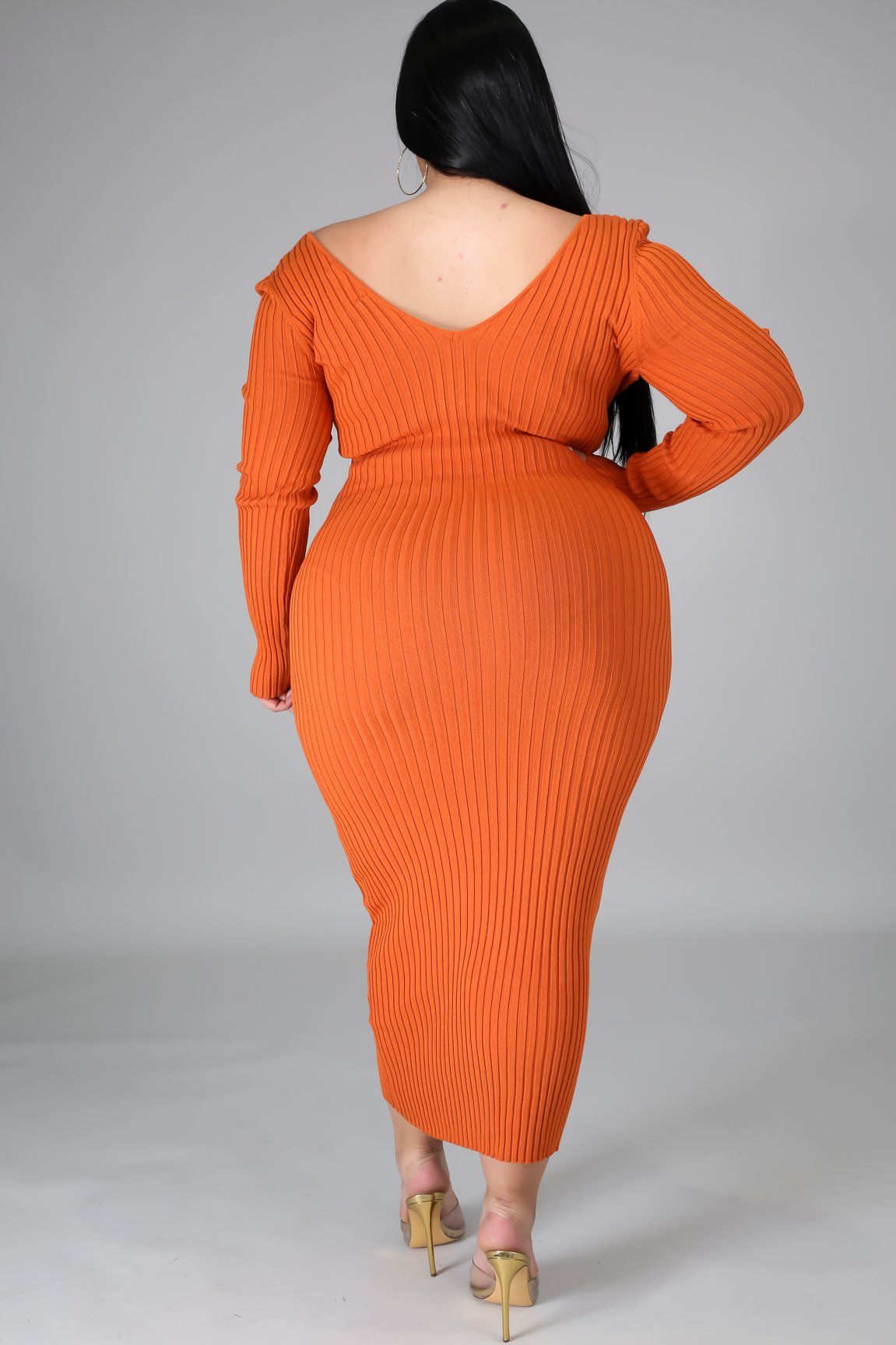 Ribbed Midi Dress