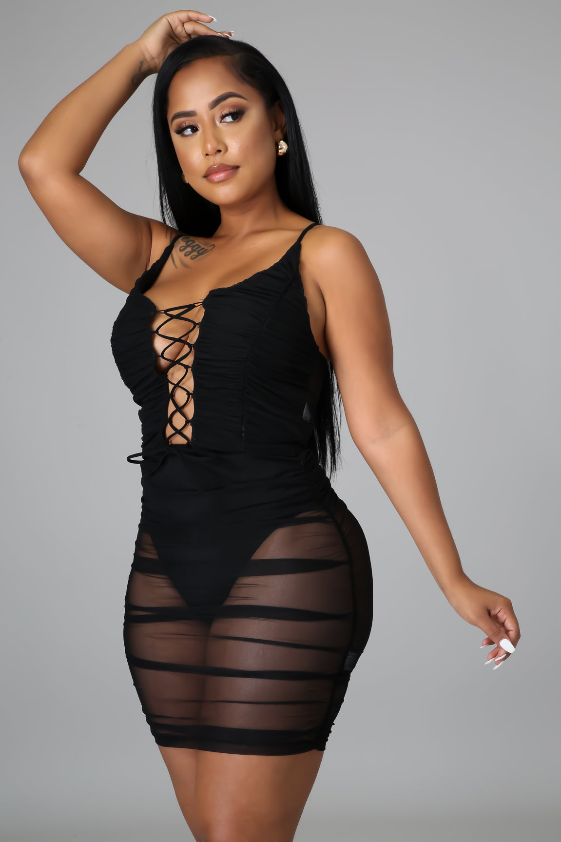 Forever Ruched Skirt Set