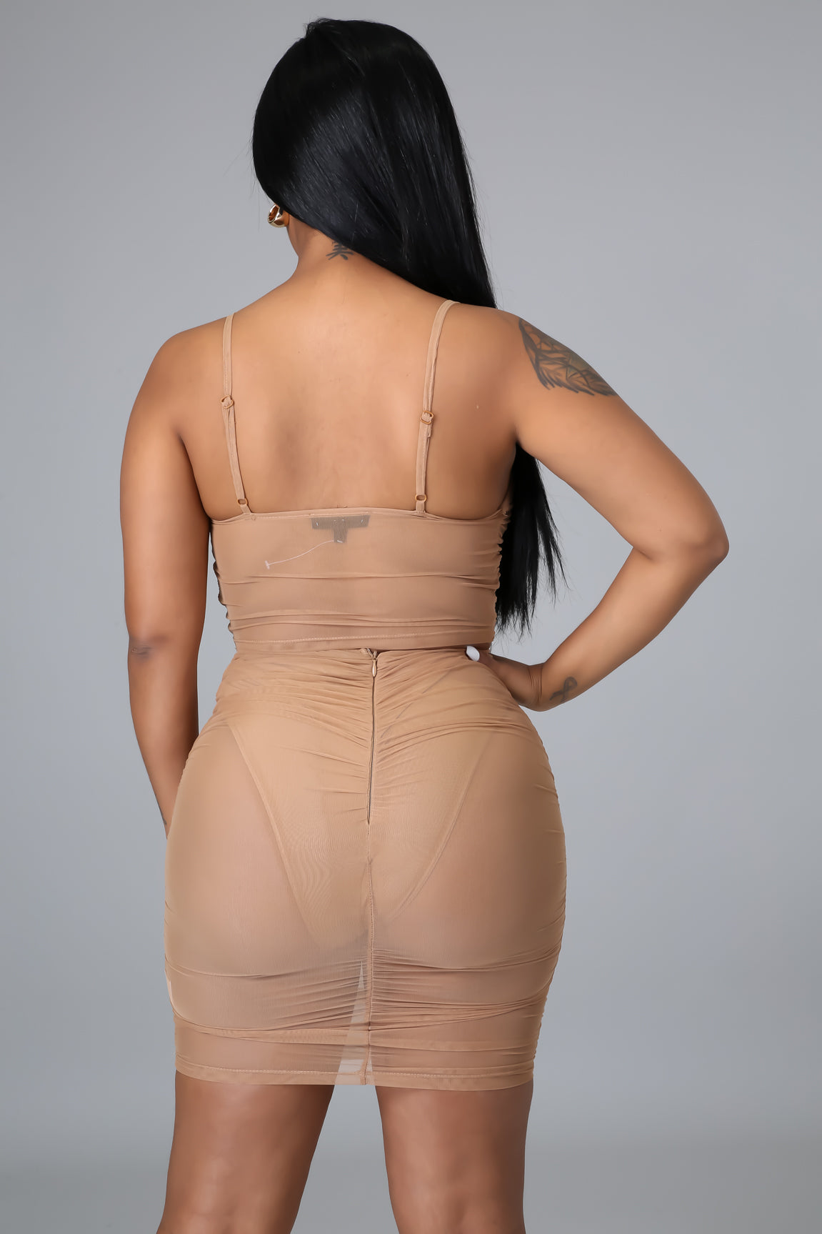 Forever Ruched Skirt Set