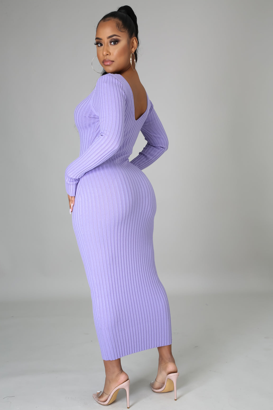 Ribbed Midi Dress