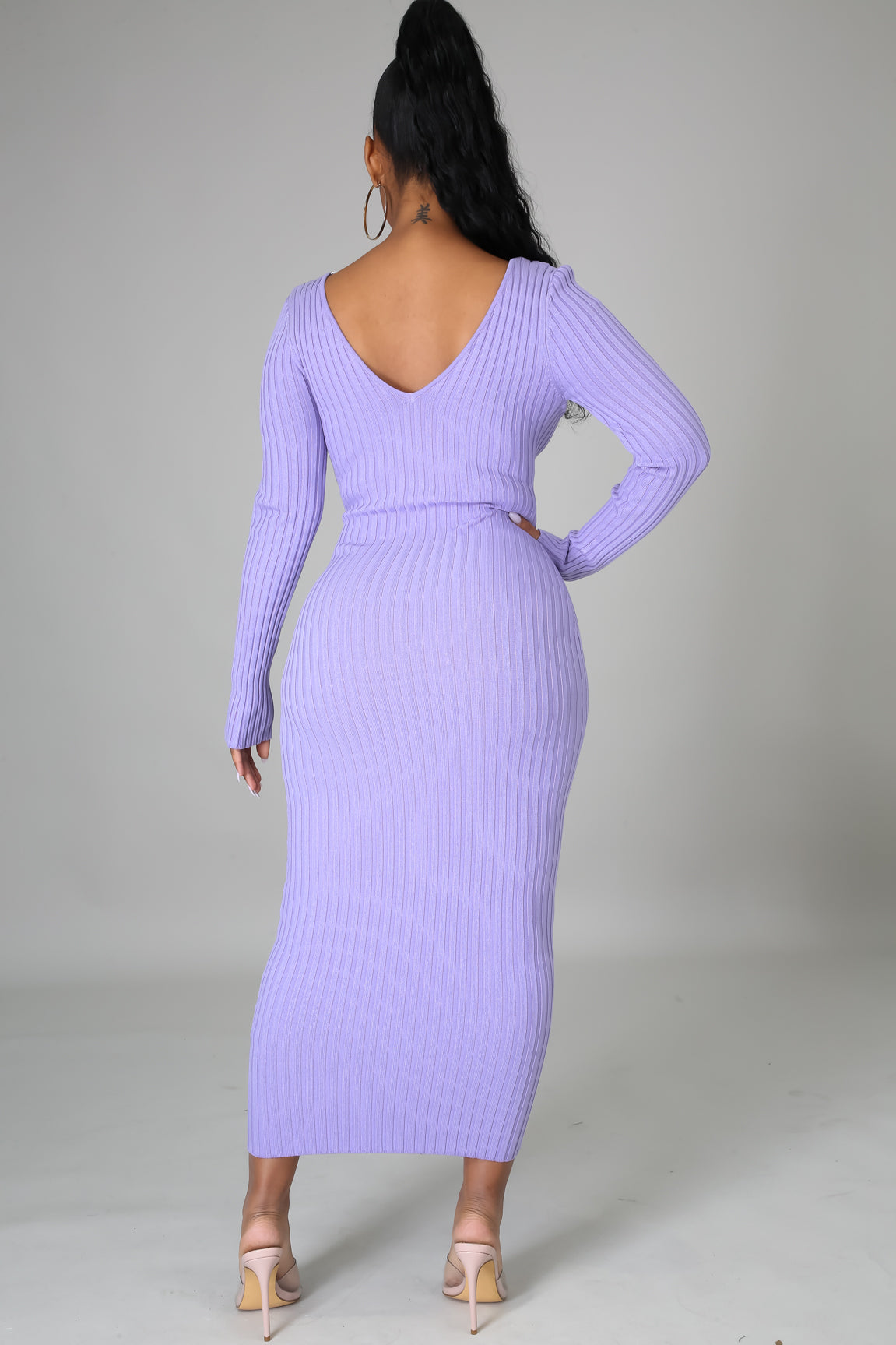 Ribbed Midi Dress