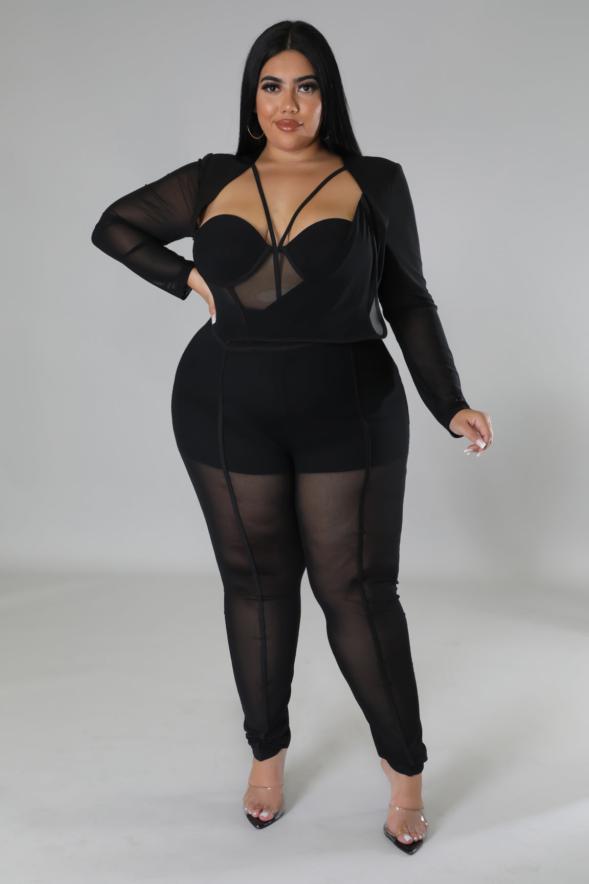 Summer Outfits Streetwear Sexy Jumpsuit Women Long Sleeve Bodycon Rompers  Jumpsuits Ladies O Neck Black Onepiece Black Overalls  AliExpress