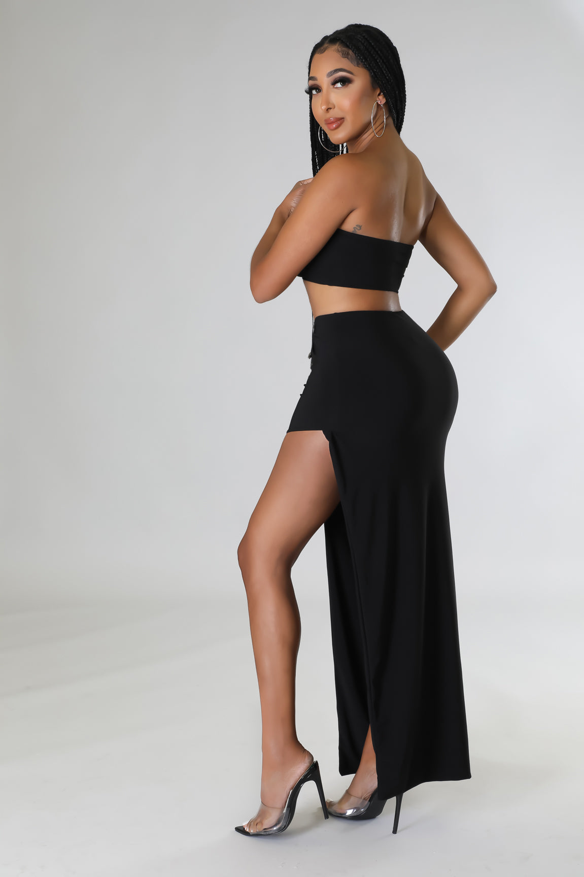 Mariah Slit Skirt Set - Black  Fashion Nova, Matching Sets