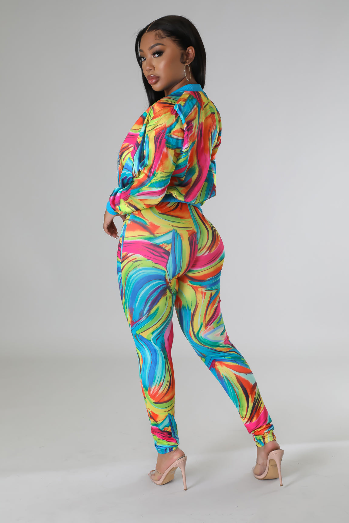 Swirls Of Color Legging Set