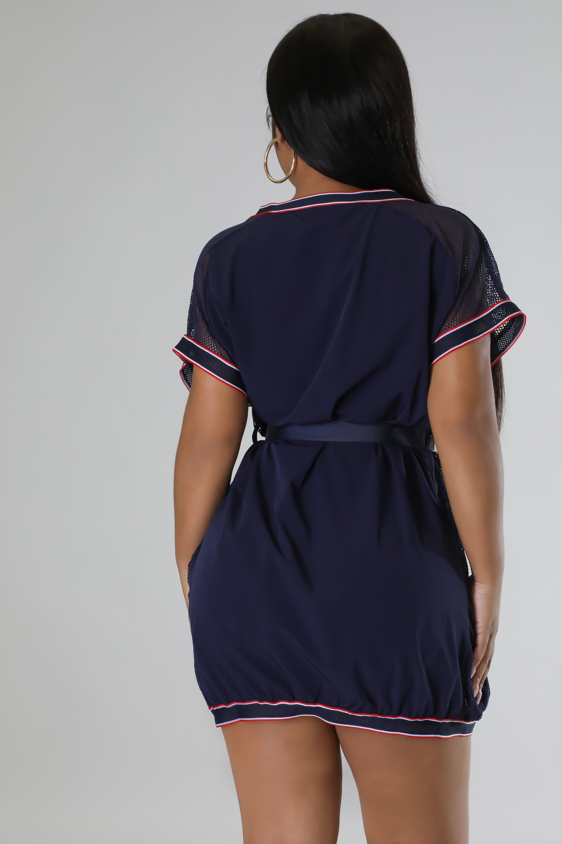 Patched Down Dress