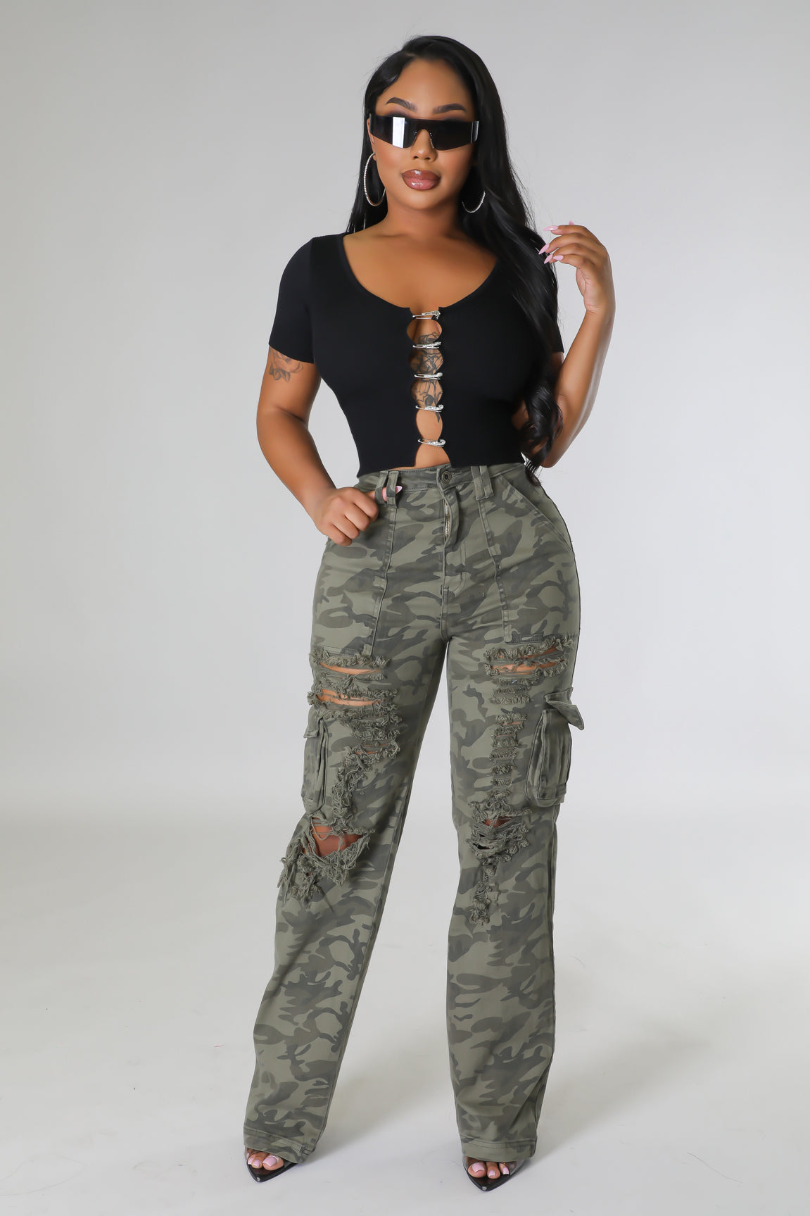 Distressed Kadet Pants