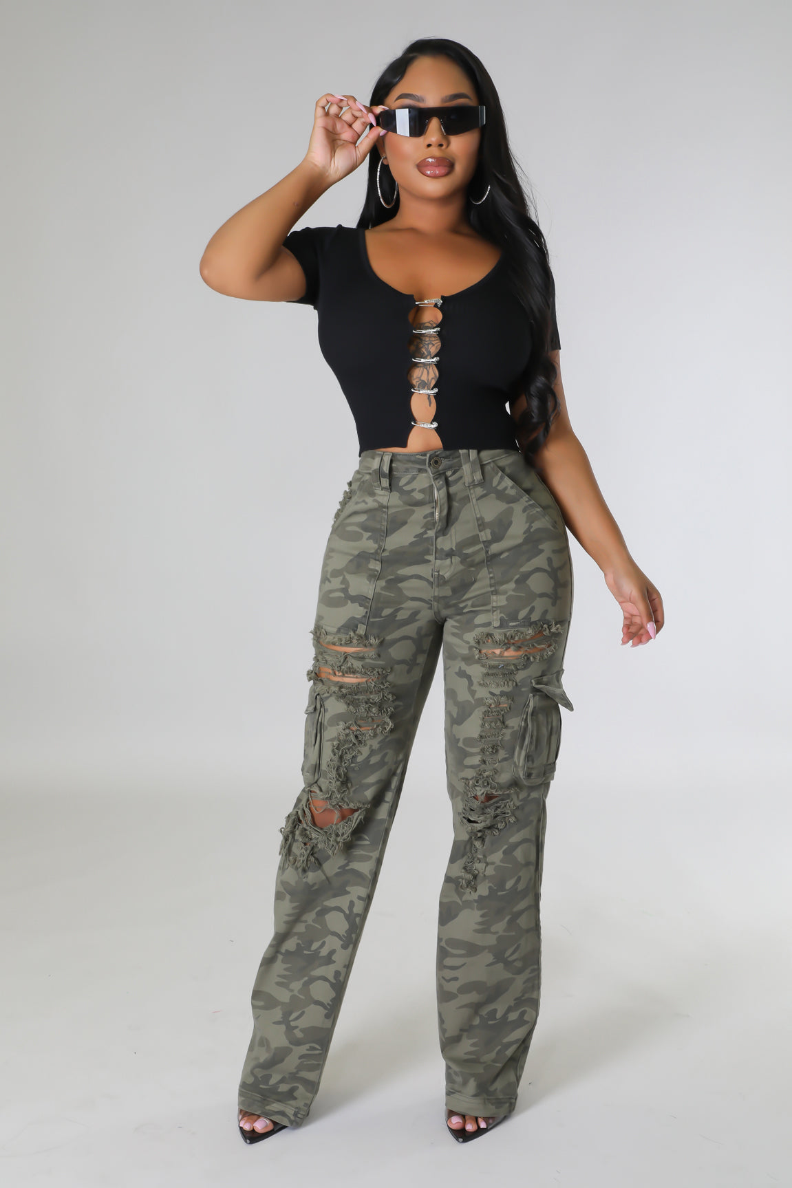 Distressed Kadet Pants