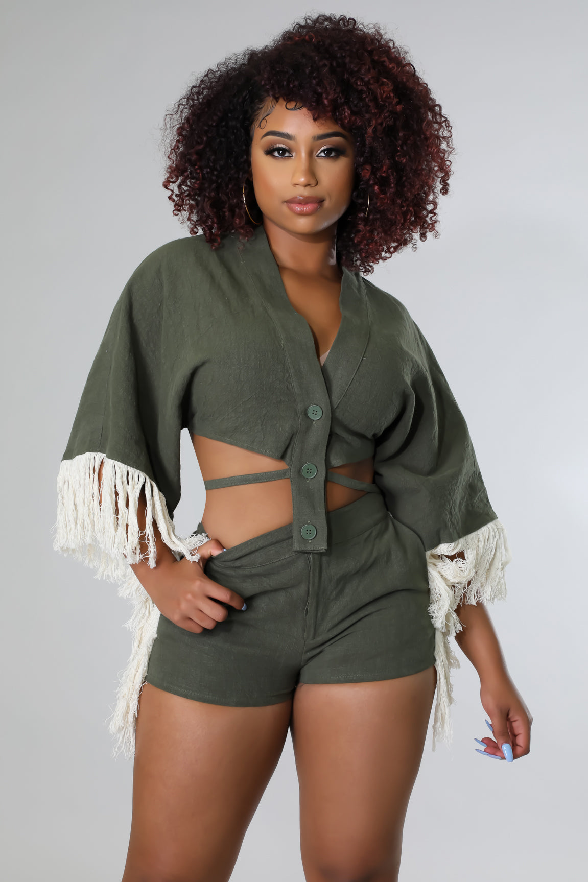 Linen Baby Short Set