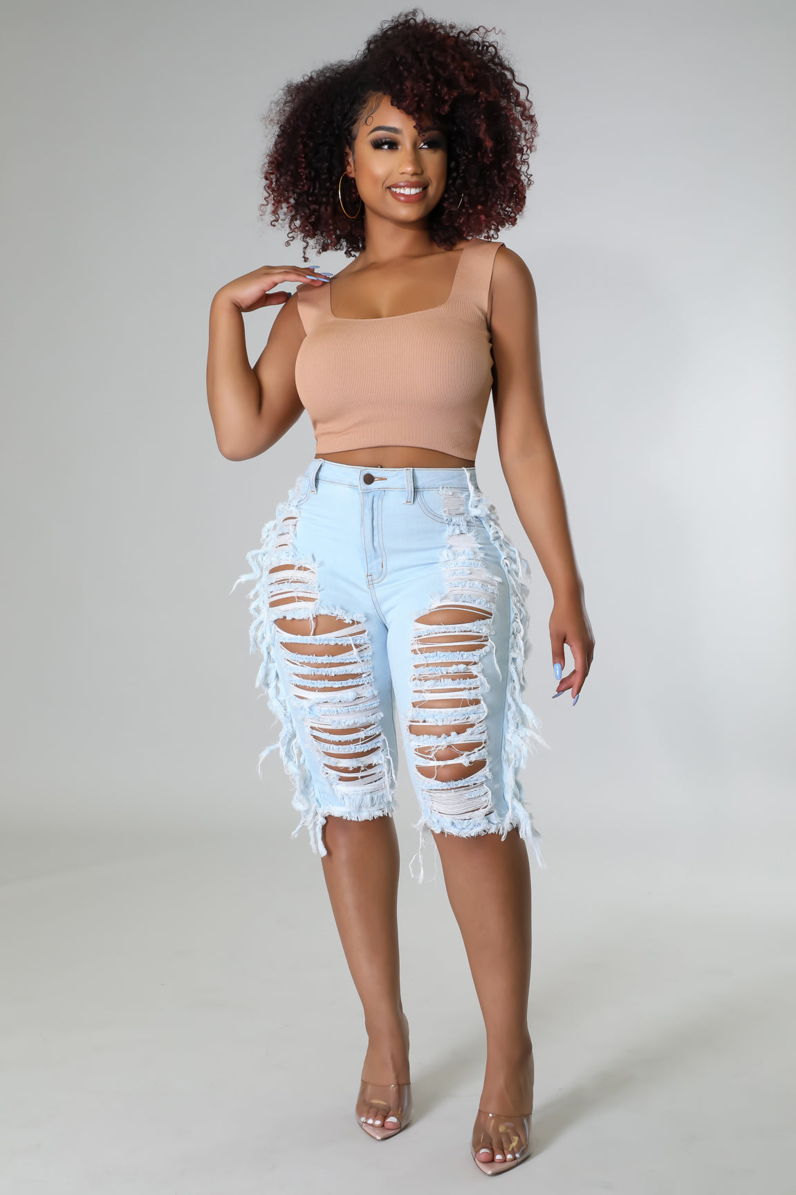 Distressed Baby Shorts