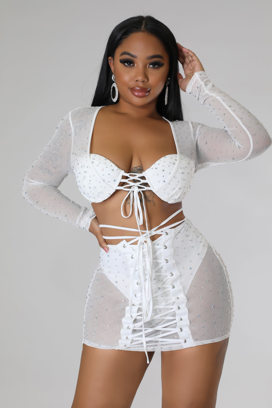 Own The Night Skirt Set