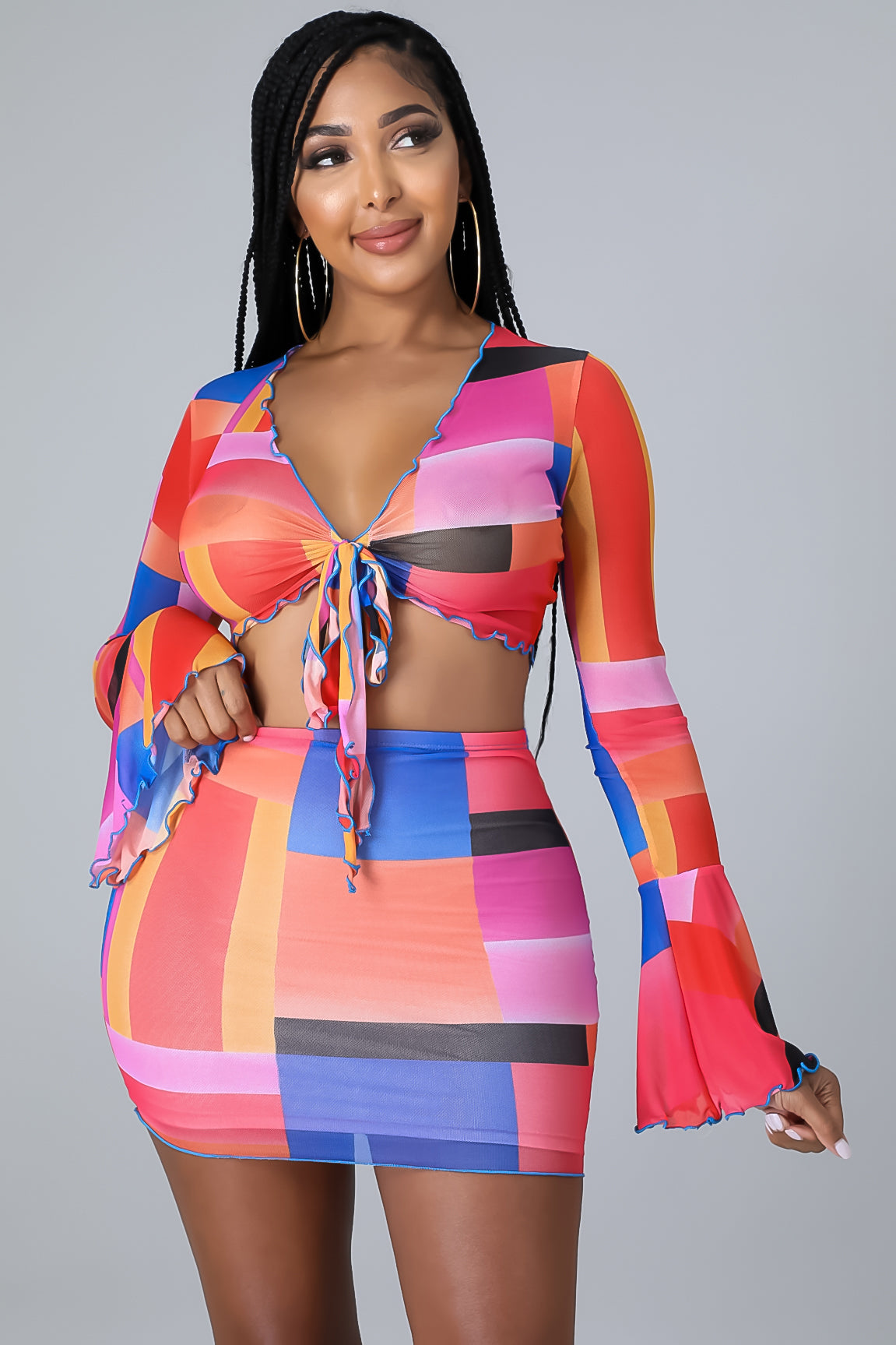 Summer Parties Skirt Set