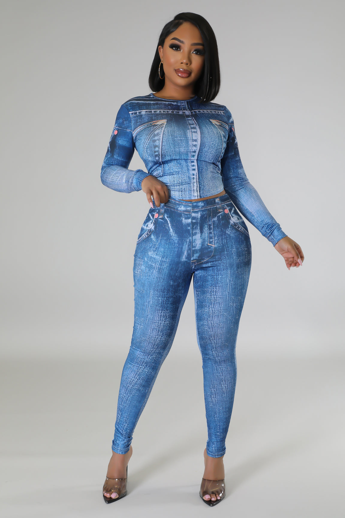 Denim Honey Legging Set