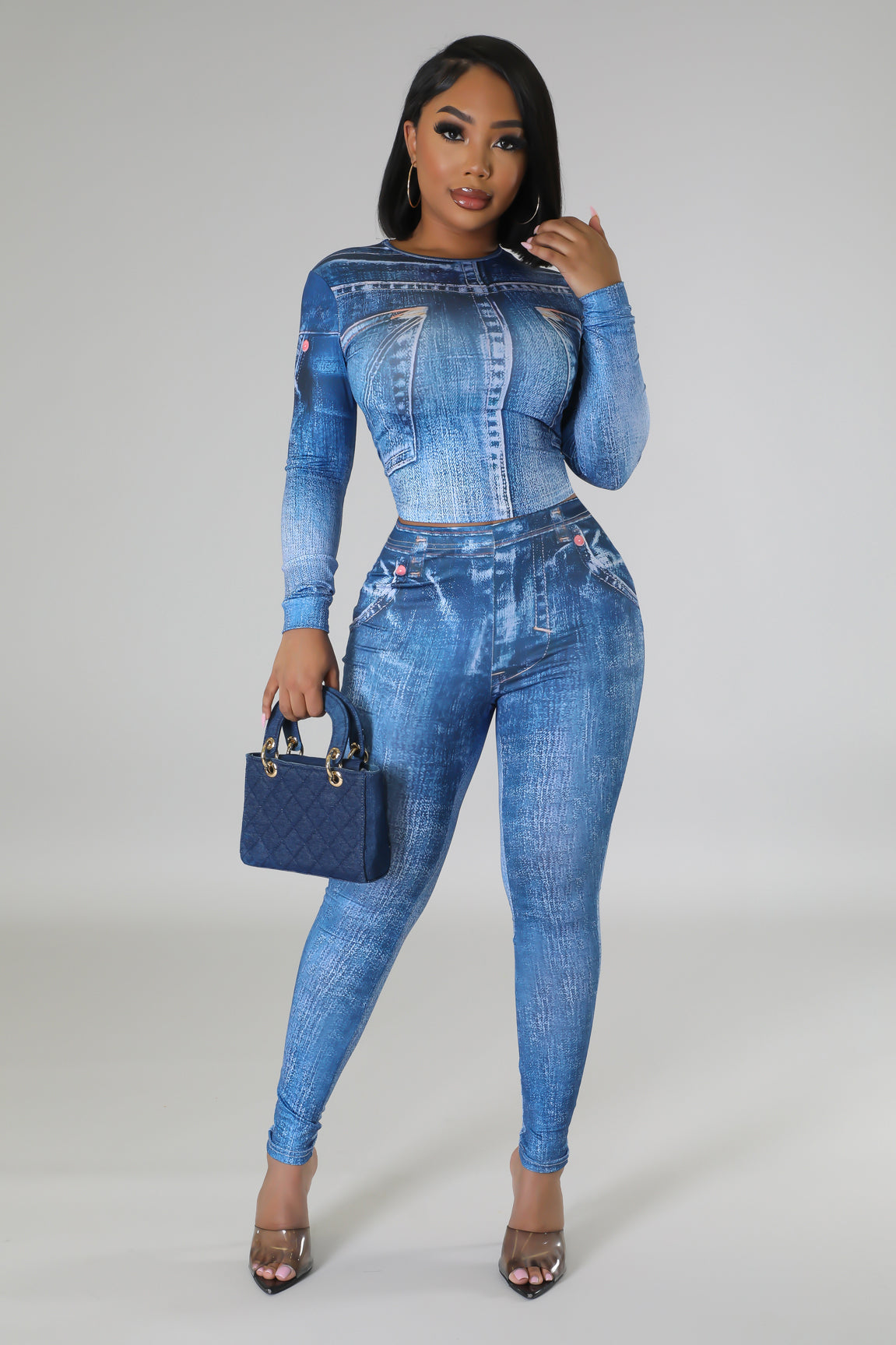 Denim Honey Legging Set