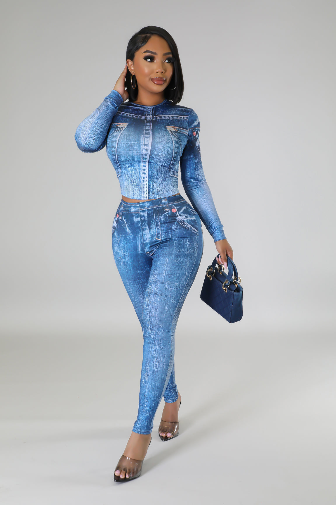 Denim Honey Legging Set