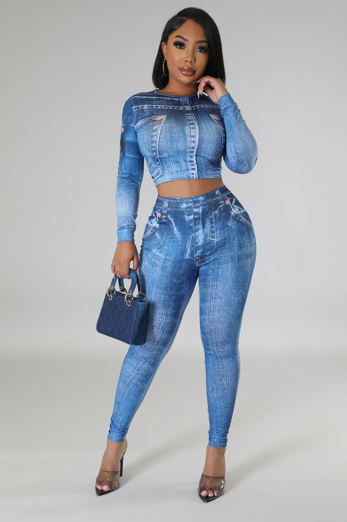 Denim Honey Legging Set