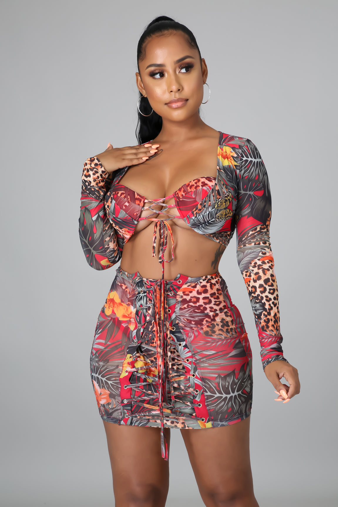 Make You Want Me Skirt Set