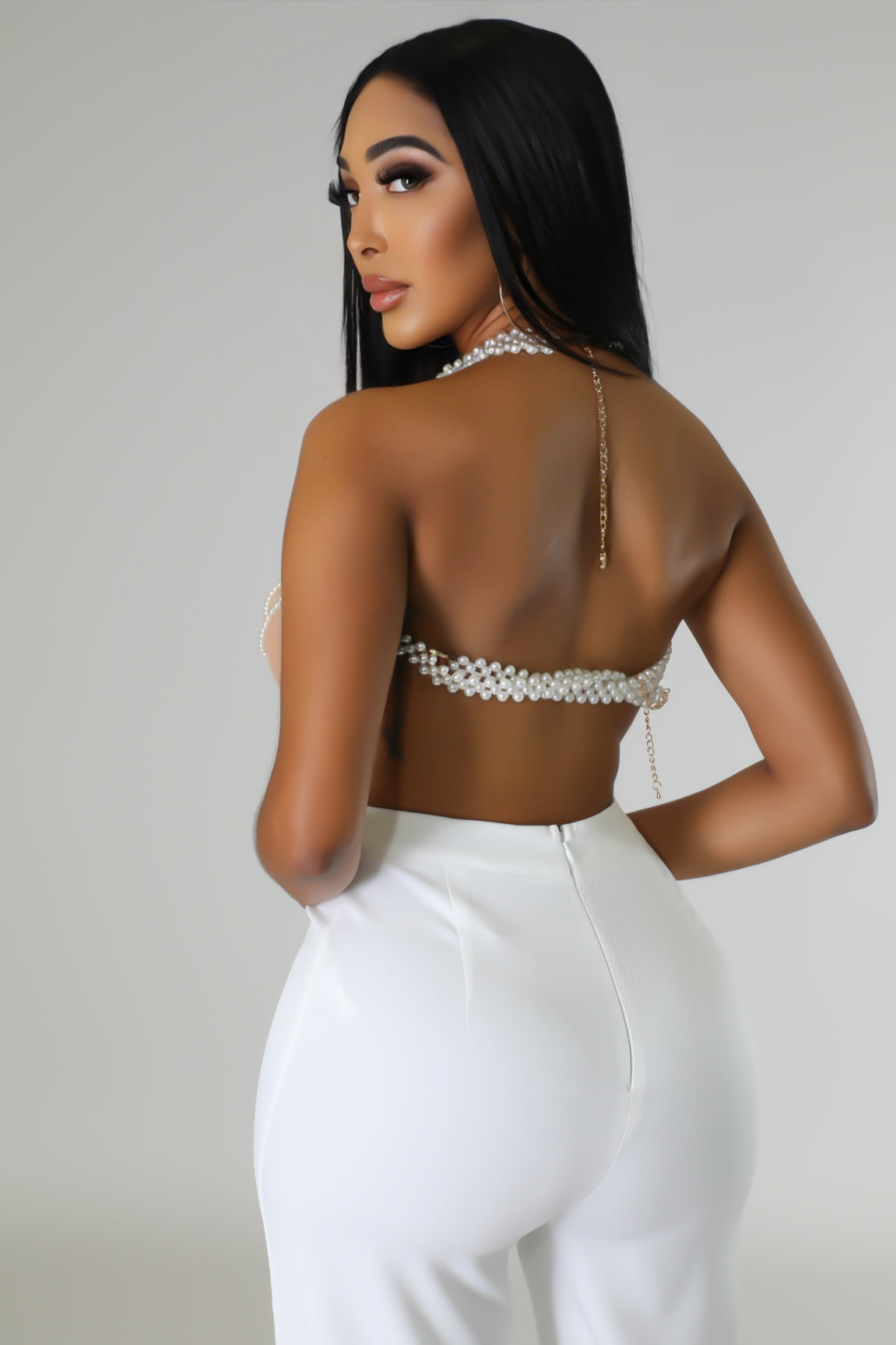 Draped In Pearls Body Chain